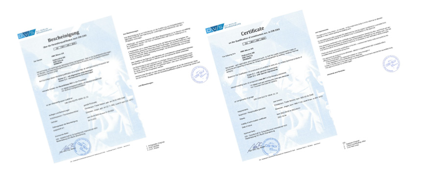 DIN 2303 certificering